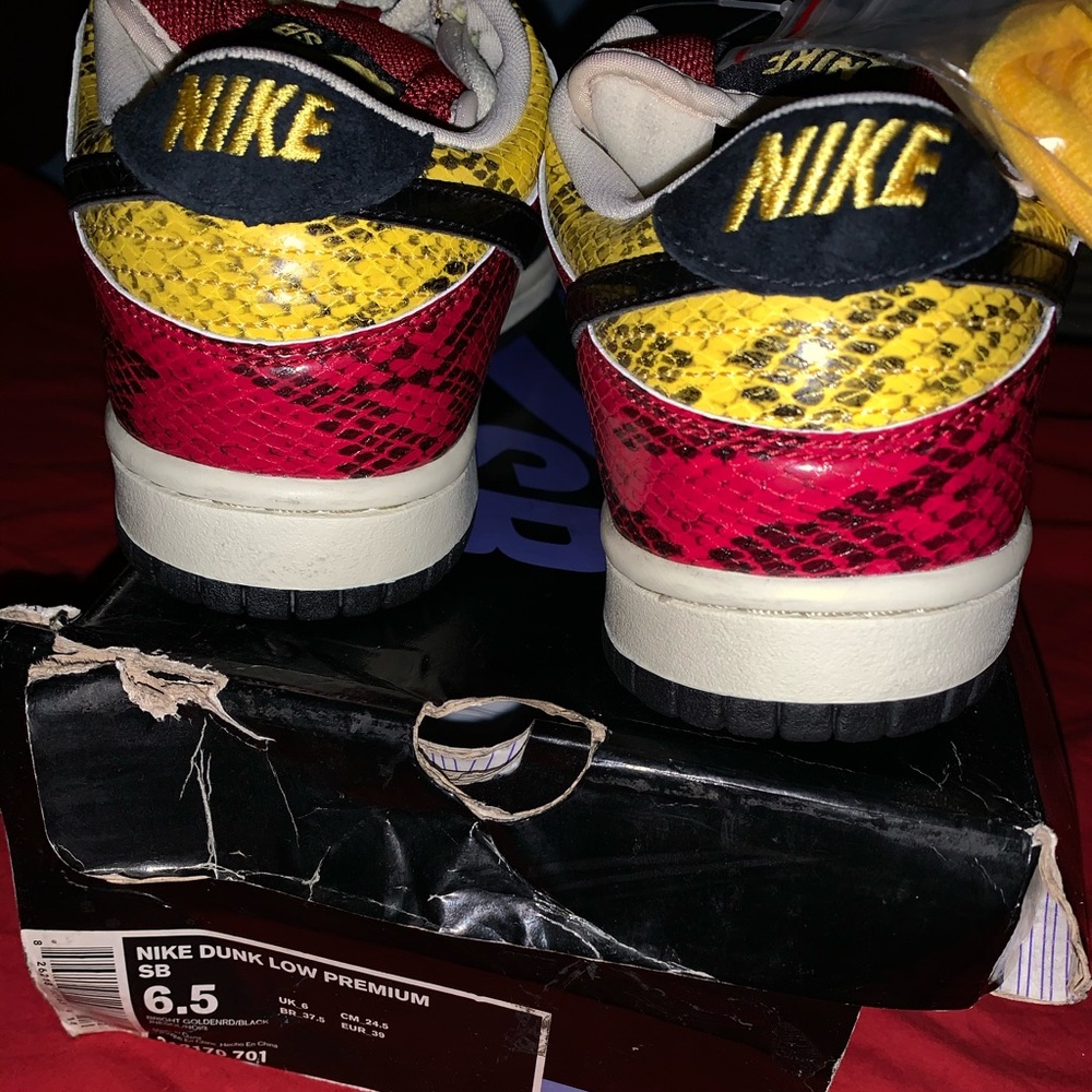 Rare 2008 Nike SB dunk Snake Coral